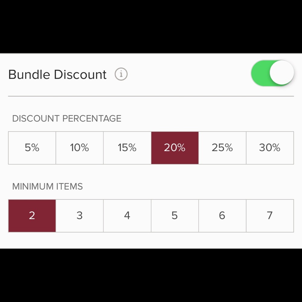 BUNDLE DISCOUNTS ON